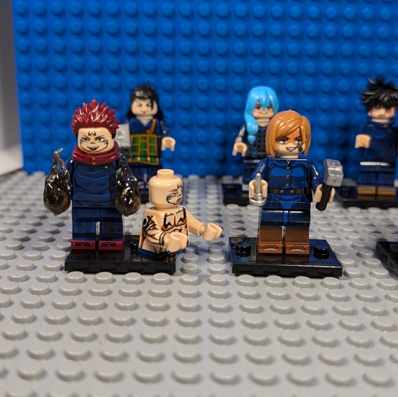 8 Minifigures- Jujutsu Kaisen Anime Building Block Toy Collectible Action Figure - Picture 2 of 8